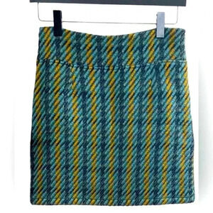 Zilch  Amsterdam Thick Wool Blend Skirt, Gorgeous Fabric, Side Zipper, Size S